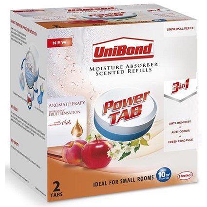 UniBond Pearl Moisture Absorber Refill Ultra-absorbent Aromatherapy Fruit - Pack of 2