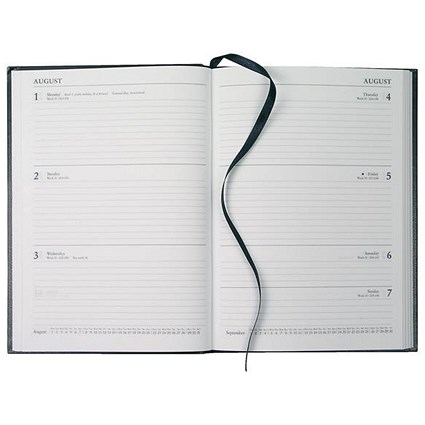 Collins 2018 Diary / Week to View / A5 / Black