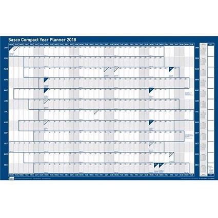 Sasco 2018 Compact Year Planner / Landscape / Unmounted