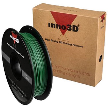 Inno3D PLA Filament for 3D Printer 1.75x200mm 0.5kg Dark Green Ref 3DPFP175SG05