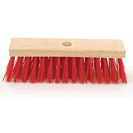 Bentley Stiff PVC Broomhead, 11in Brush, Red