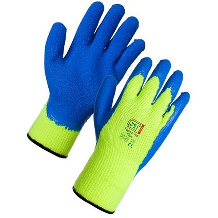 Cold Environment Gloves, Acrylic Texture Latex Palm, Medium