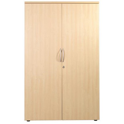 Sonix Medium Tall Cupboard / 1 Shelf / 1600mm High / Beech