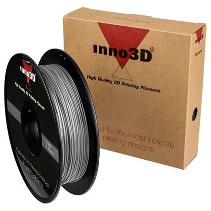 Inno3D PLA Filament for 3D Printer 1.75x200mm 0.5kg Silver Ref 3DPFP175SL05