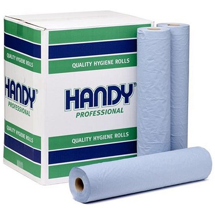 Maxima Hygiene Rolls, 20in, Blue, Pack of 12