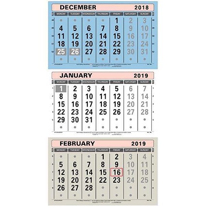 At A Glance 2019 Wall Calendar