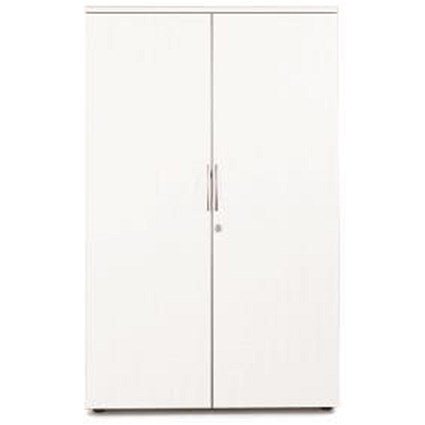 Sonix Medium Tall Cupboard / 1 Shelf / 1600mm High / White
