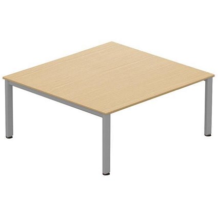 Sonix Meeting Table / Silver Legs / 1800mm / Oak