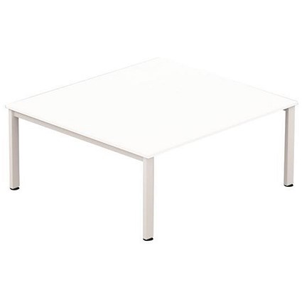 Sonix Meeting Table / White Legs / 1800mm / White