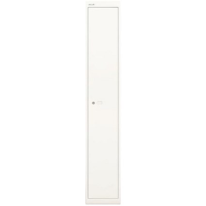 Bisley 1 Door Steel Locker / Depth 305mm / White