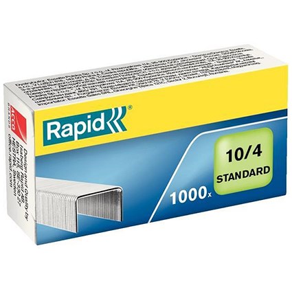 Rapid 10/4mm Staples / Pack of 1000