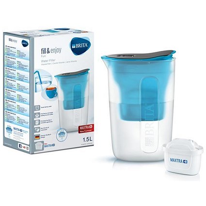 Brita Maxtra Plus Water Filtering Jug, 1.5 Litres, Blue