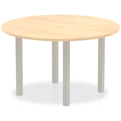 Trexus Round Meeting Table, 1200mm, Maple