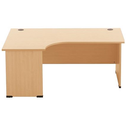 Sonix 1800mm Corner Desk / Left Hand / Panel Legs / Maple