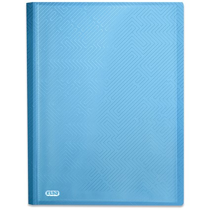 Elba Bright A4 Display Book, 20 Pockets, Blue, Pack of 10