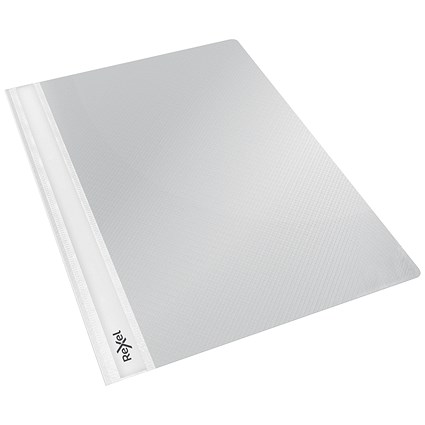 Rexel Choices A4 Report Folders, White, Pack of 25