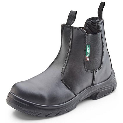 Click Footwear D/D Dealer Boots, PU/Leather, Size 5, Black