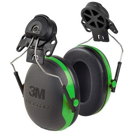 Peltor X1P3 Helmet Mounted Ear Defenders - Green