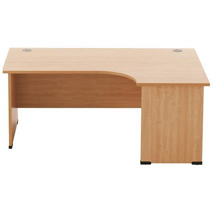 Sonix 1800mm Corner Desk / Right Hand / Panel Legs / Beech