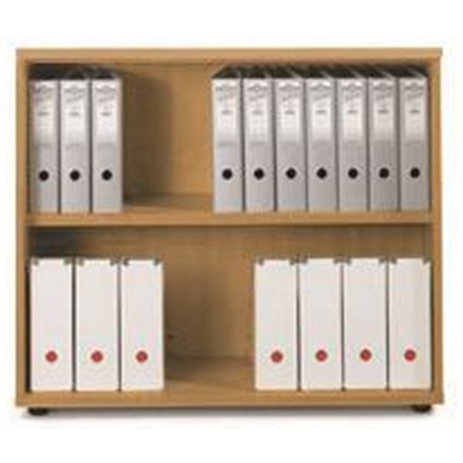 Sonix Low Bookcase / 1 Shelf / 870mm High / Beech