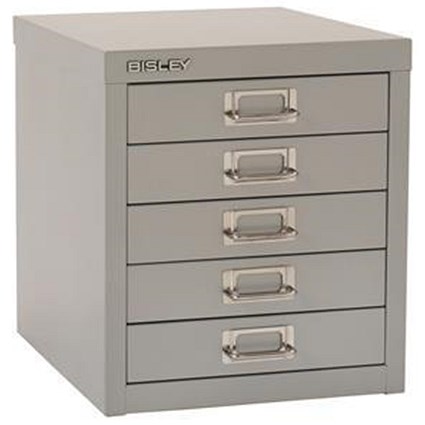 Bisley SoHo 5 drawer Cabinet - Grey
