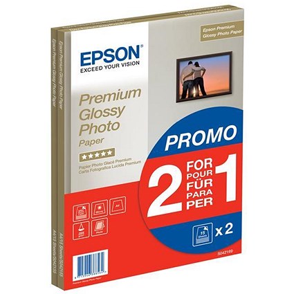 Epson A4 Premium Glossy Photo Paper / 255gsm / Pack of 30