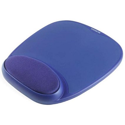 Kensington Foam Mouse Mat Pad & Wrist Rest Blue