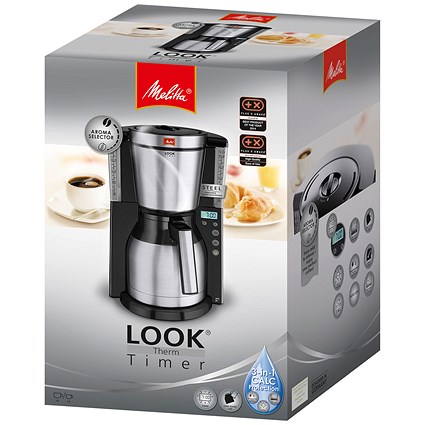 Melitta Therm Timer Coffee Machine - Black/Stainless Steel
