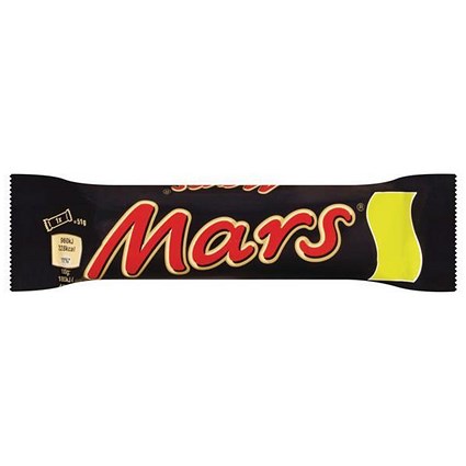Mars Chocolate Bar, 51g, Pack of 48