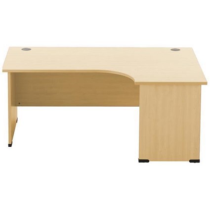 Sonix 1800mm Corner Desk / Right Hand / Panel Legs / Oak