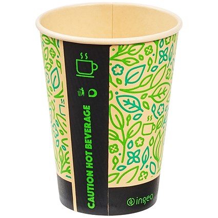 Ingeo Ultimate Eco Bamboo 8oz Biodegradable Disposable Cups - Pack of 25