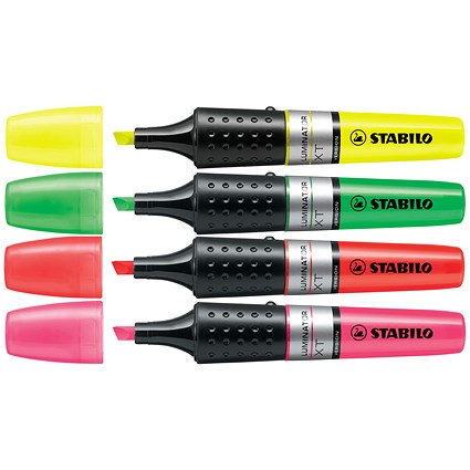 Stabilo Luminator Highlighter, Assorted, Pack of 4