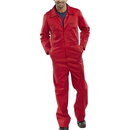 Click Workwear Boilersuit, Size 52, Red