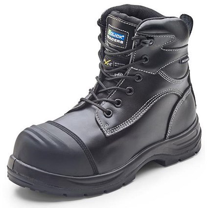 Click Traders Trencher Boots, Impact Protect, PU/Rubber, Size 4, Black