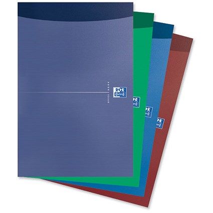 Oxford Office Refill Pad Headbound Stapled Ruled 160pp 90gsm A4 [Pack 5]