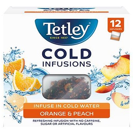 Tetley Cold Infusions Peach and Orange - Pack of 12