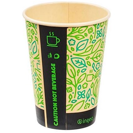 Ingeo Ultimate Eco Bamboo 12oz Biodegradable Disposable Cups - Pack of 25
