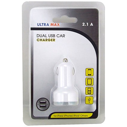 Car Charger 2.1A With Two USB Ports