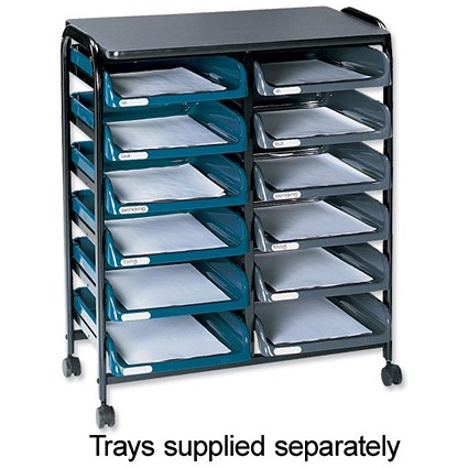 Hago Beanstalk Filing Trolley 12 Tier W568xD380xH740mm Ref 992000