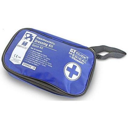 Click Medical Haemostatic Dressing Quick Kit Bag - Blue
