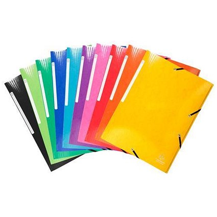 Iderama Premium Folders / 3-Flap / A4 / Assorted / Pack of 25