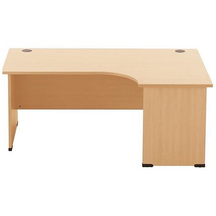 Sonix 1800mm Corner Desk / Right Hand / Panel Legs / Maple
