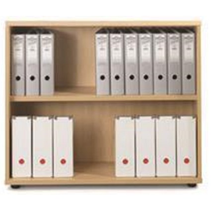 Sonix Low Bookcase / 1 Shelf / 870mm High / Maple