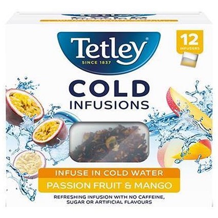 Tetley Cold Infusions Passion Fruits and Mango - Pack of 12