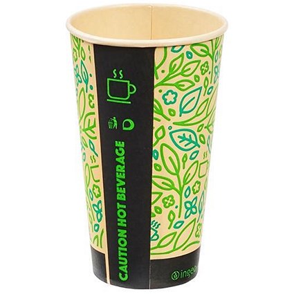 Ingeo Ultimate Eco Bamboo 16oz Biodegradable Disposable Cups - Pack of 25