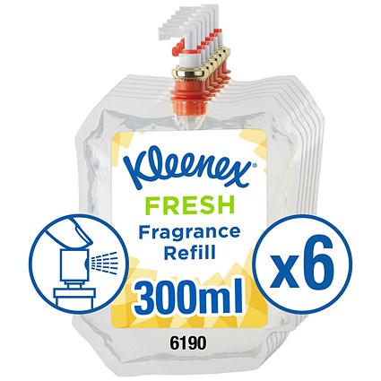 Kleenex Botanics Aircare Fresh Refill, 300ml, Pack of 6
