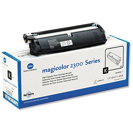 Konica Minolta Magicolor 2300 Series High Yield Black Laser Toner Cartridge
