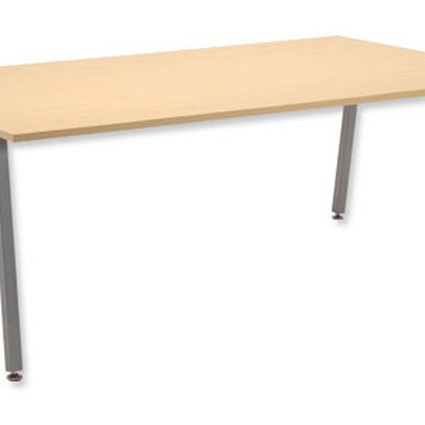 FiZ1 Boardroom 2000 Table Square Angled Leg W2000xD1200xH730mm Maple