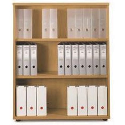 Sonix Medium Bookcase / 1 Shelf / 1200mm High / Beech