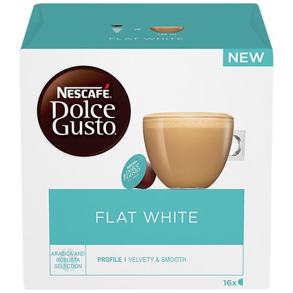 Nescafe Flat White Capsules for Dolce Gusto Machine - 48 Servings